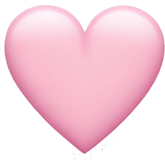 Heart babypink  emoji