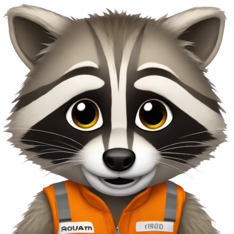 Racoon in mclaren emoji