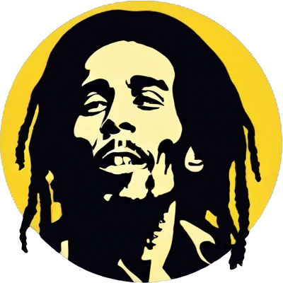 Bob Marley smoking emoji