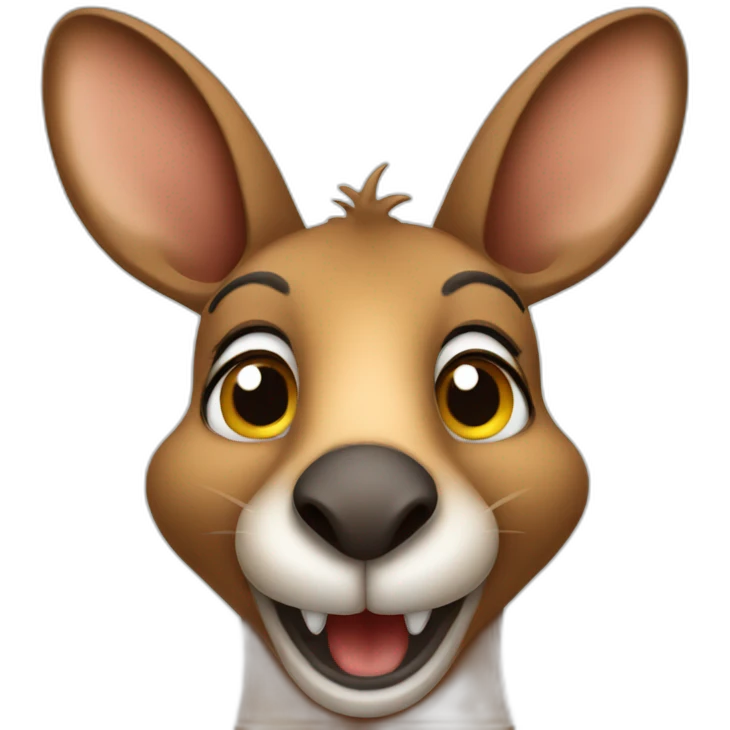 happy kangaroo emoji