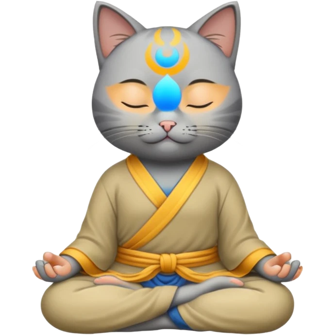 Gato yogin emoji