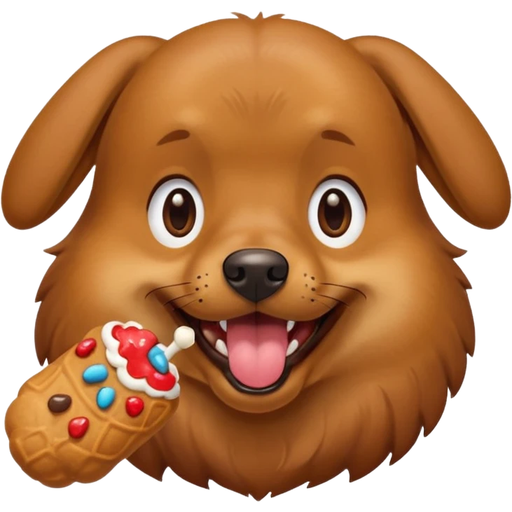 خوردن پیپی یک سگ emoji