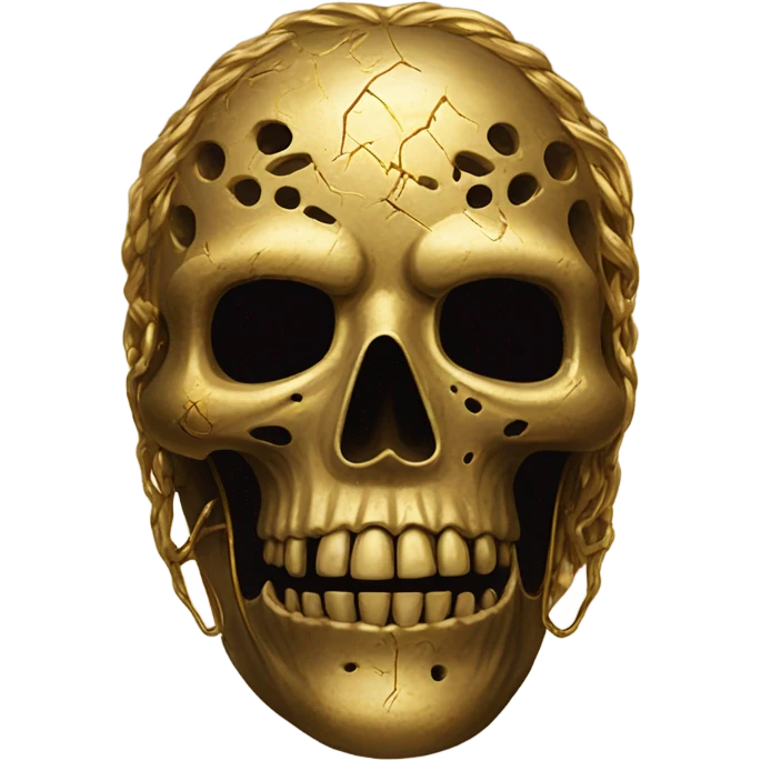 Higgs with gold skull from death stranding emoji