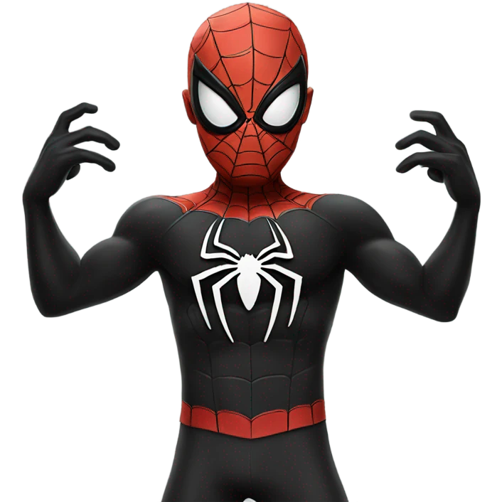 Black Spider- Man  emoji