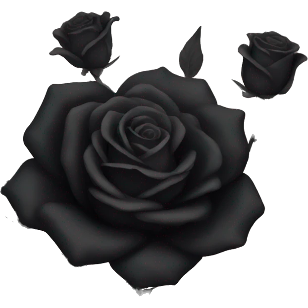 Black roses emoji