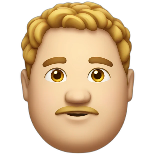 Fat guy emoji