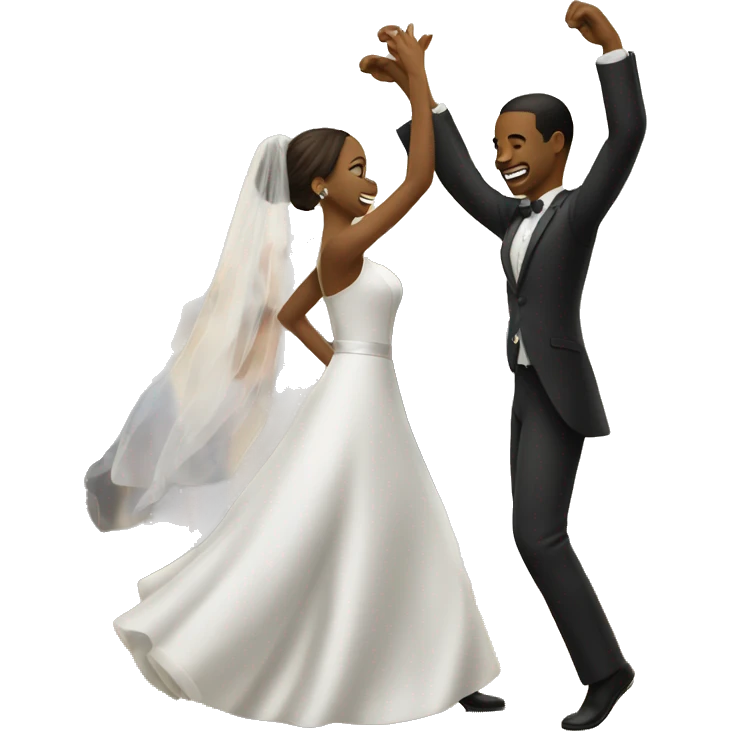 couple dance on wedding emoji
