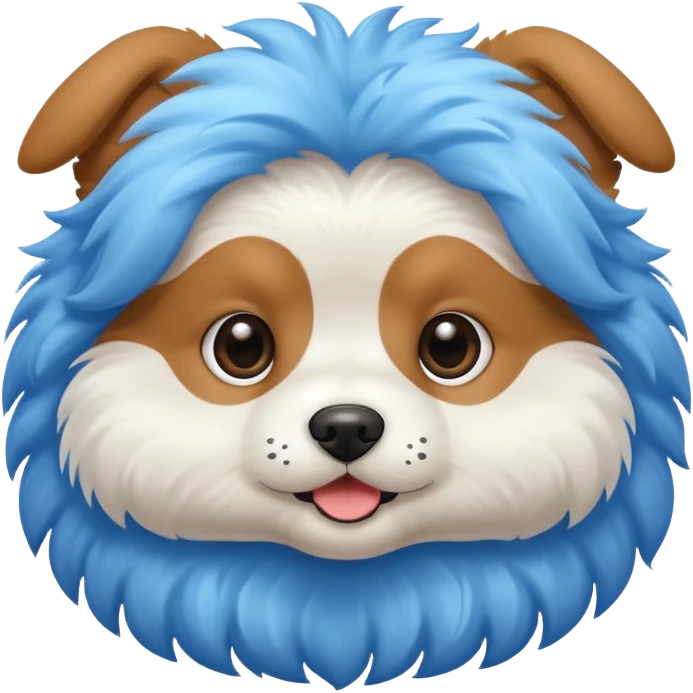 puppy dog blue emoji