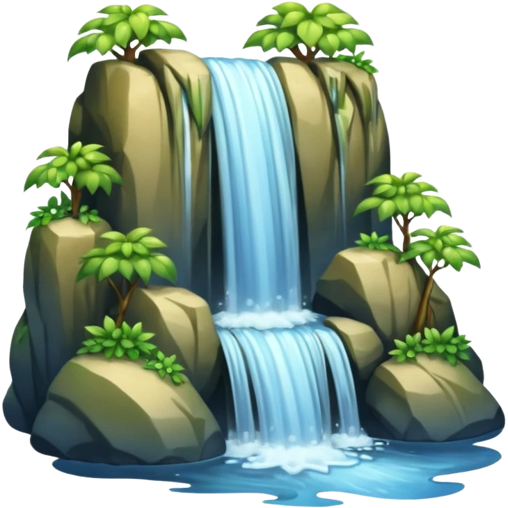 water falls different type natural water sources emoji