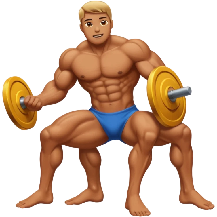 Create leg muscle  emoji without pants. Only leg part emoji