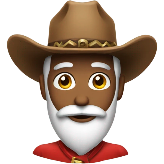 Santa with a cowboy hat  emoji