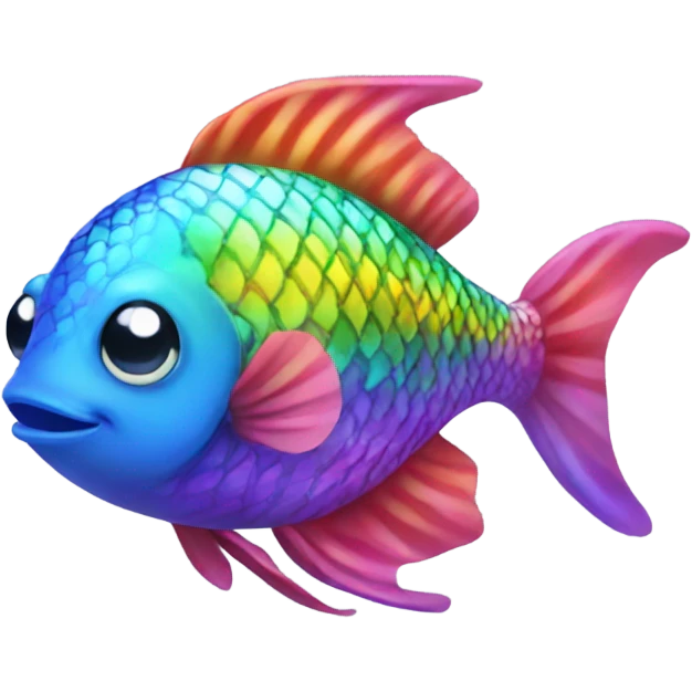 rainbow fish emoji