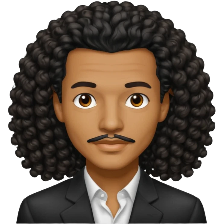 El DeBarge black long curly hair emoji