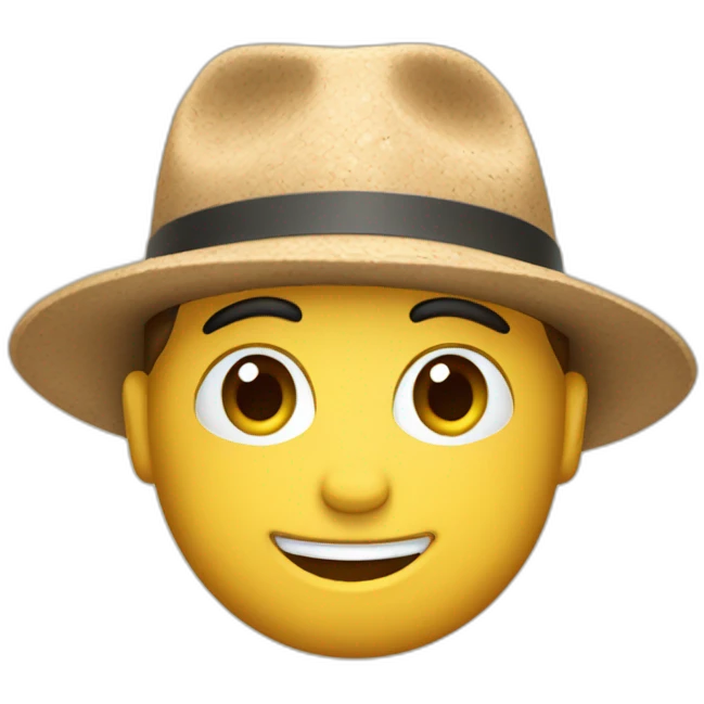 australian person cork hat emoji