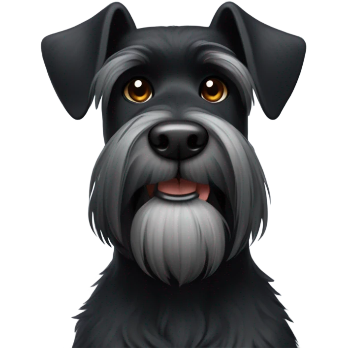 black schnauzer  emoji