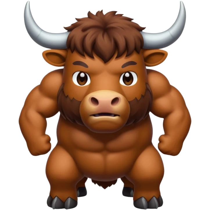 High resolution of An ox emoji