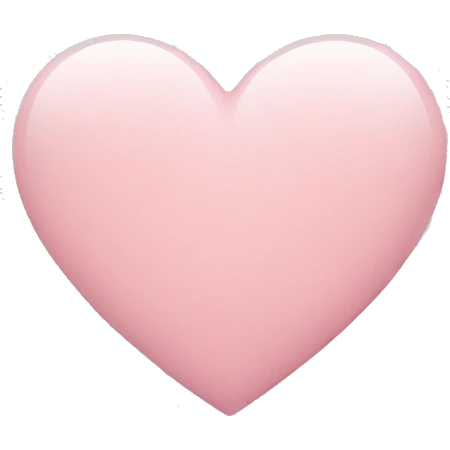 light pink heart emoji