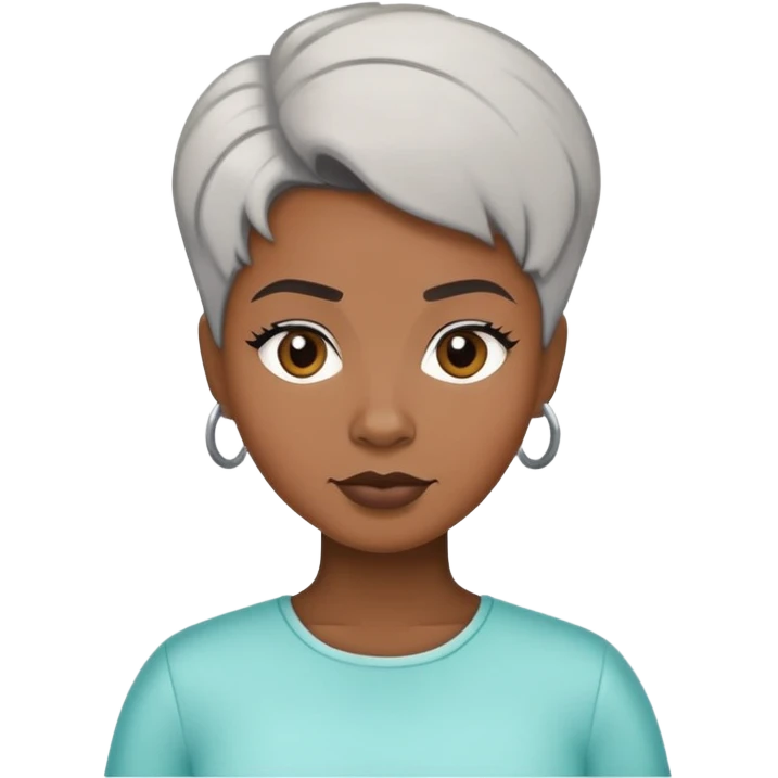 Hair salon manager African American emoji