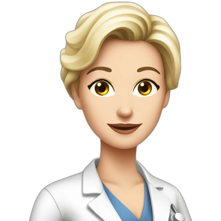 Posh-Radiologist-performing-breast-mammography-to-leni-klum emoji