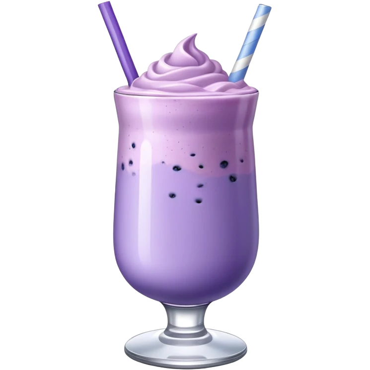 Blueberry milk-shake emoji emoji