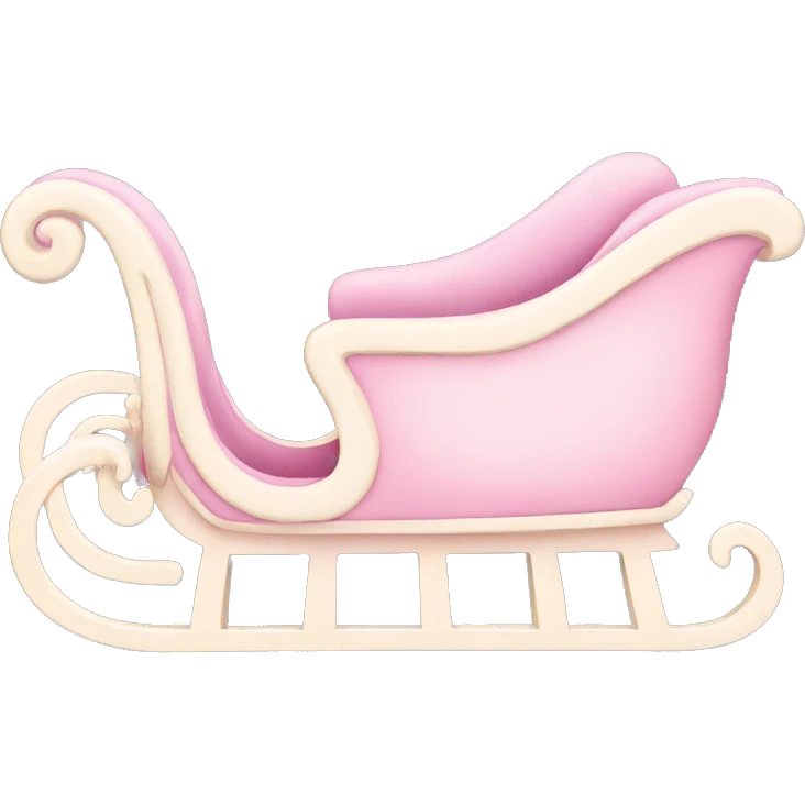 light pink sleigh emoji