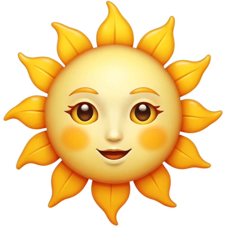 whimsical sun emoji