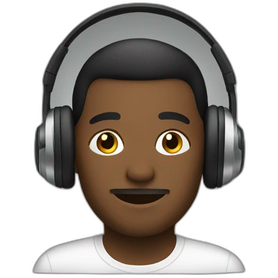 headphones user emoji