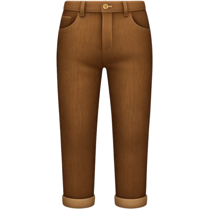 Patterned Corduroy texture ridges pants emoji