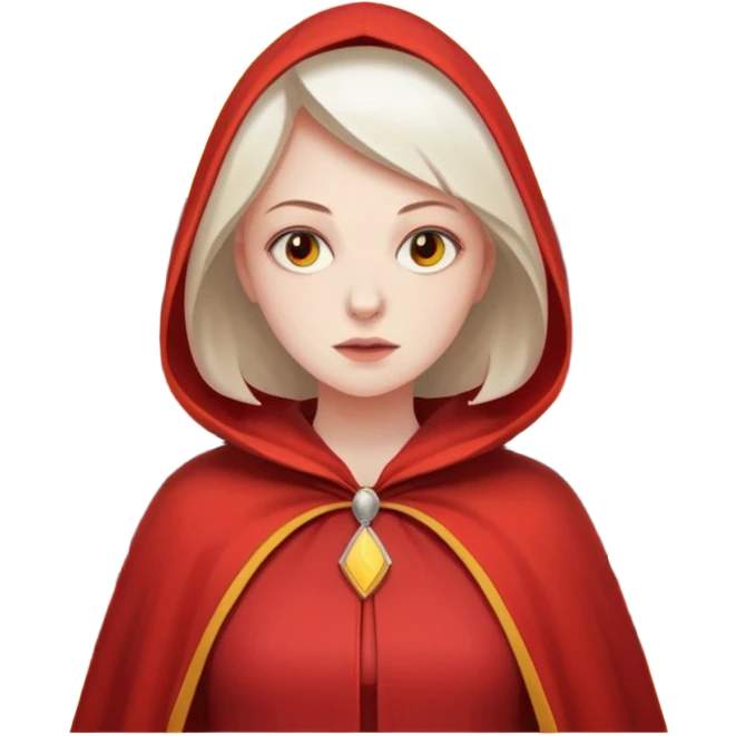 handmaids tale style woman burning house down emoji