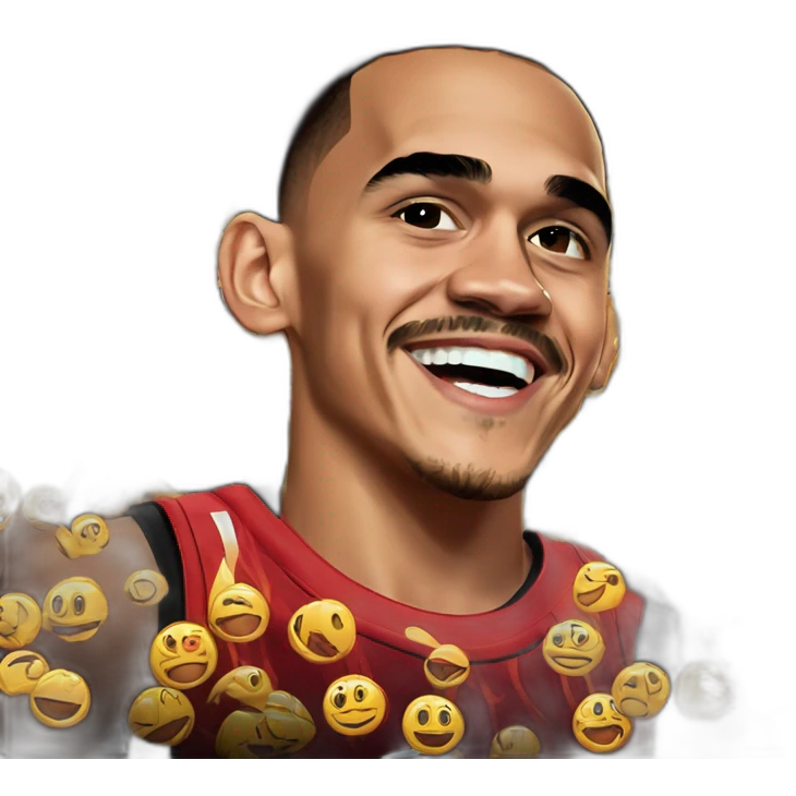 trae young fait sa célébration emoji
