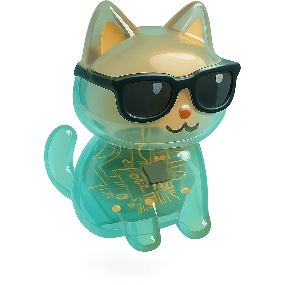 cat wearing sunglasses emoji