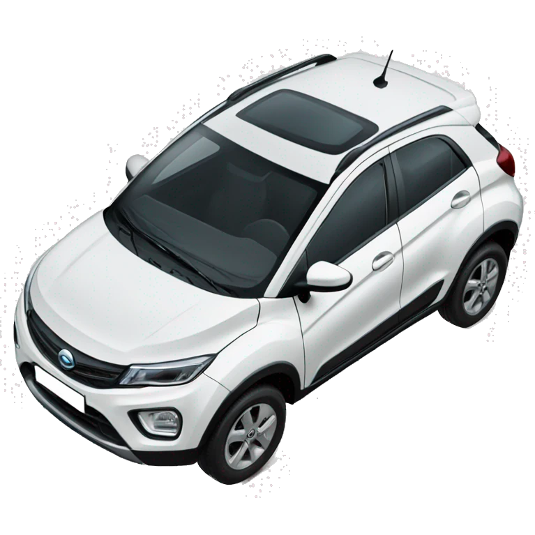 Tata nexon white car emoji