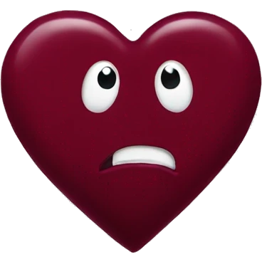 Maroon heart emoji