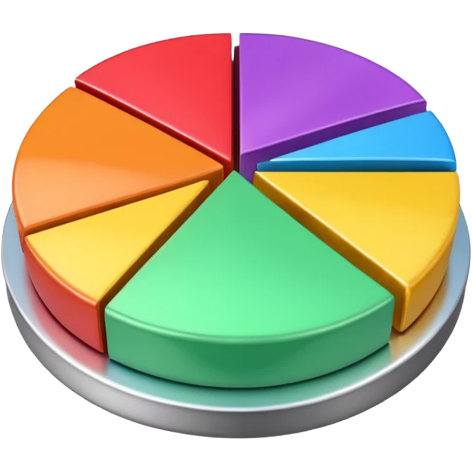 3d pie chart emoji