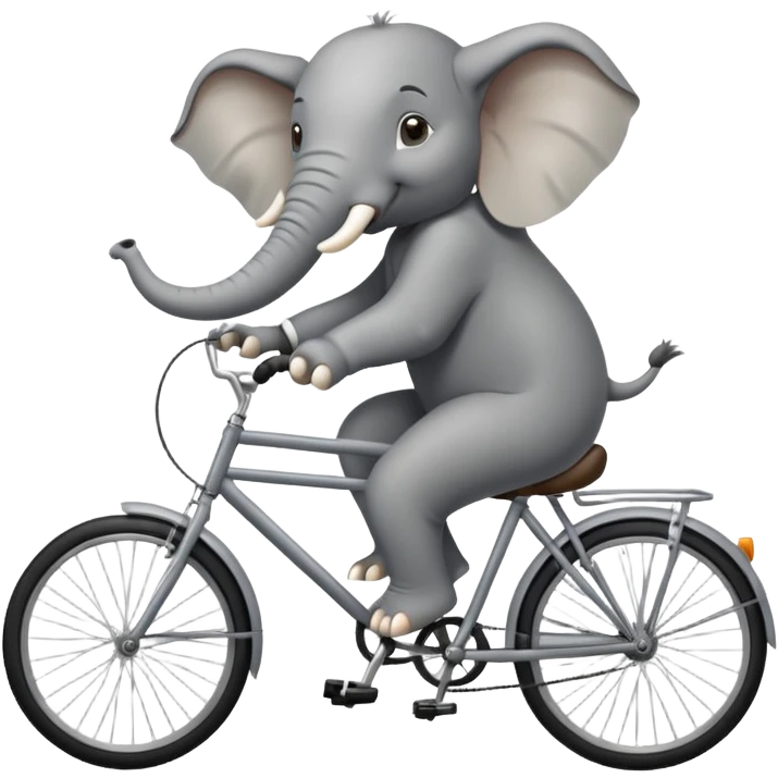 elephant riding a bicycle emoji