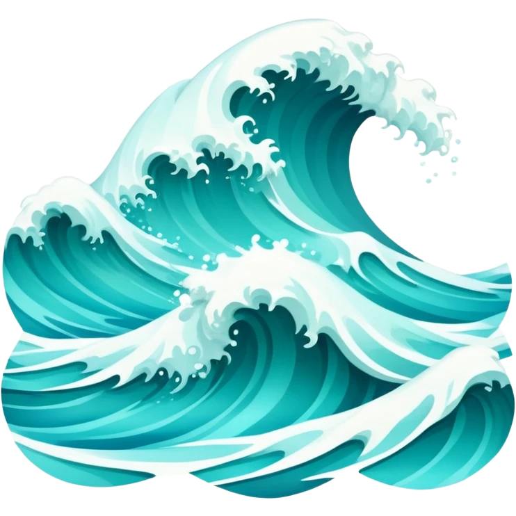 ocean waves emoji