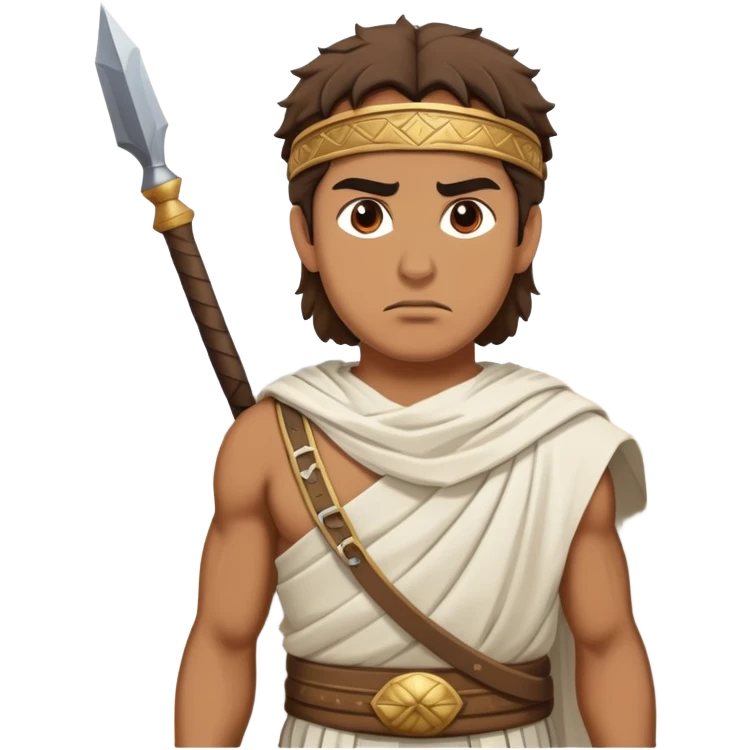 Greek hero in the desert emoji