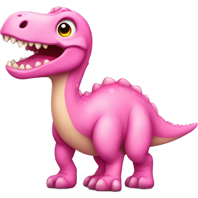 Pink dinosaur emoji
