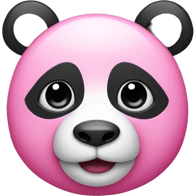 Pink panda emoji
