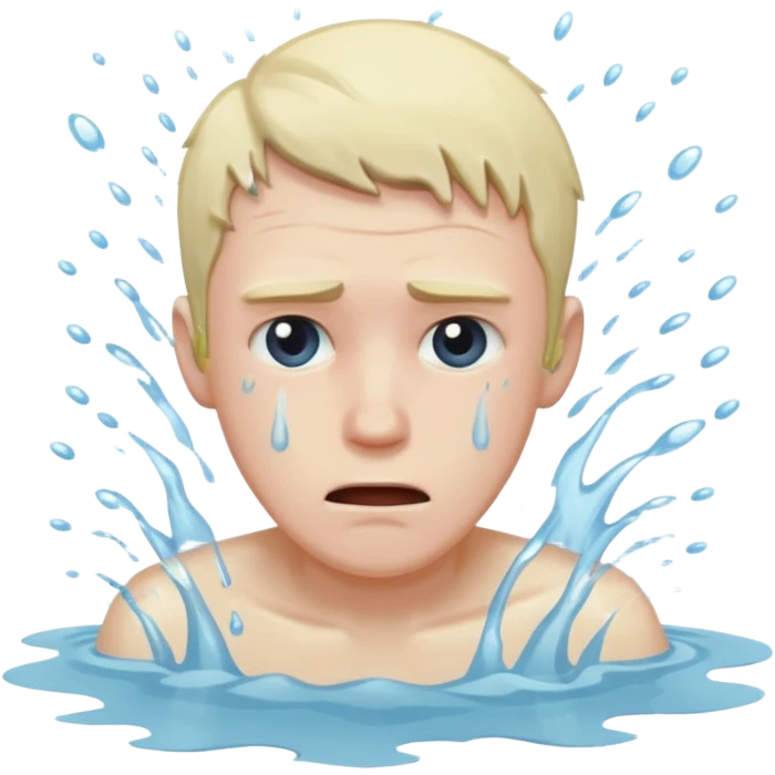 man drowning emoji