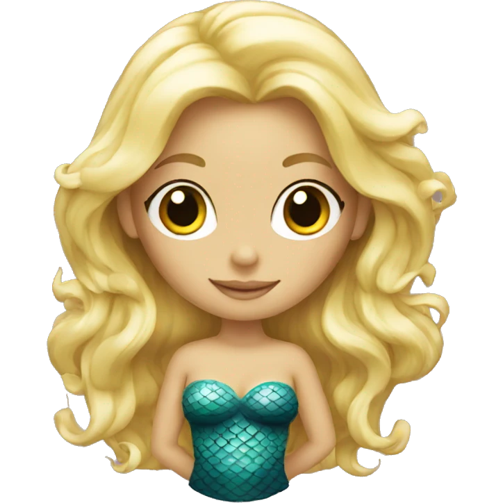 Blonde mermaid  emoji