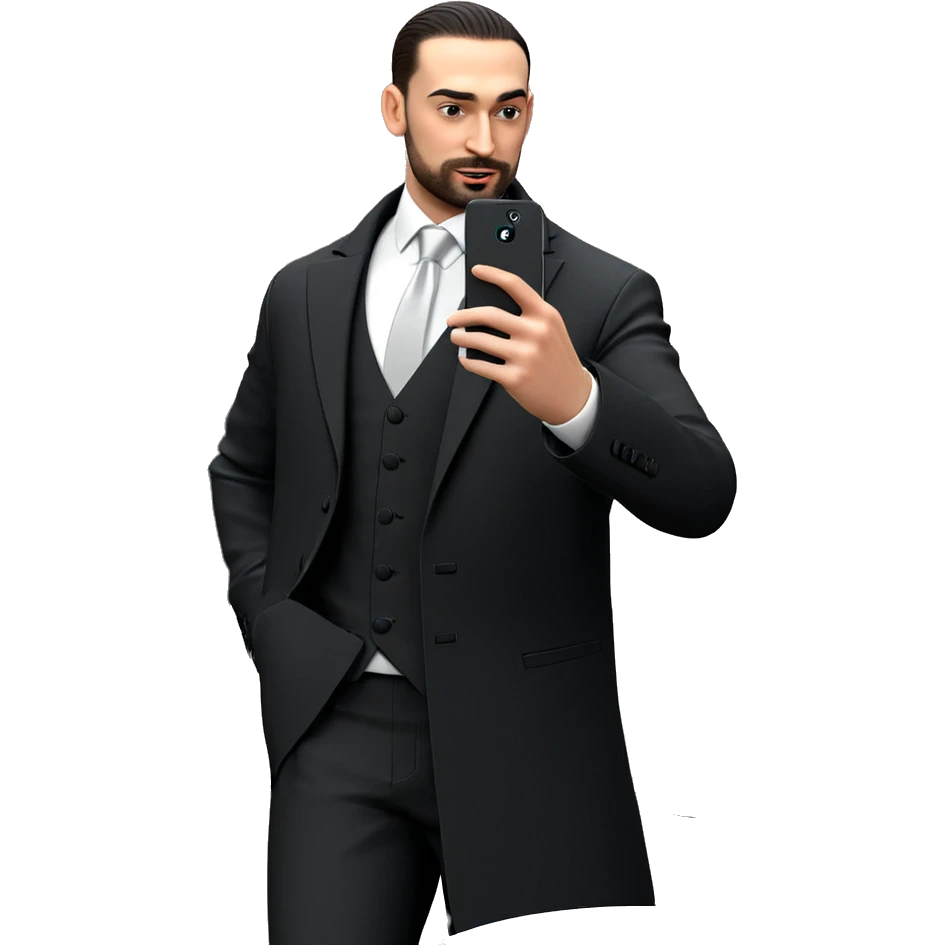selfie in formal attire emoji