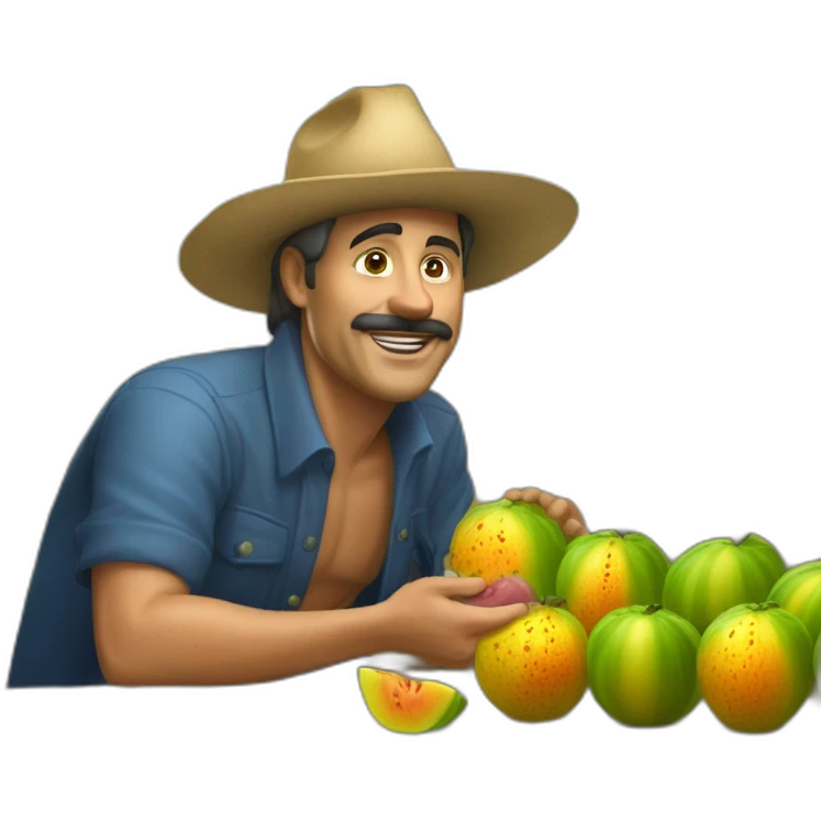 espinosa de los monteros vendiendo melones emoji