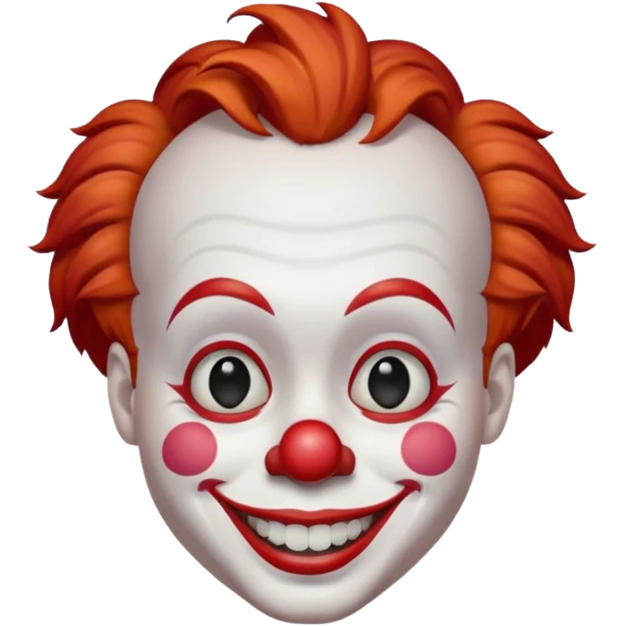 small haired clown emoji