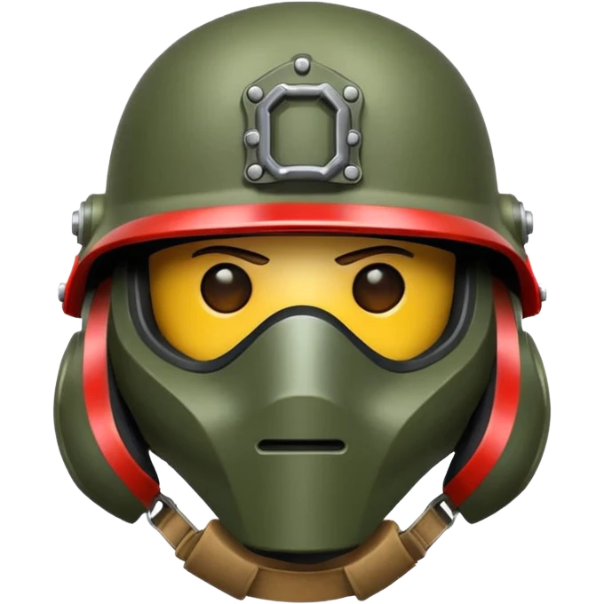 Make a helmet that's used in war emoji