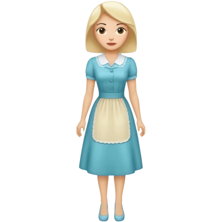 ligth woman housewife clothes full body  emoji