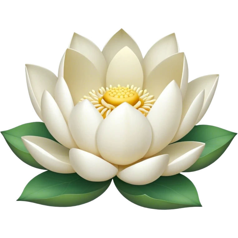 White lotus flower emoji