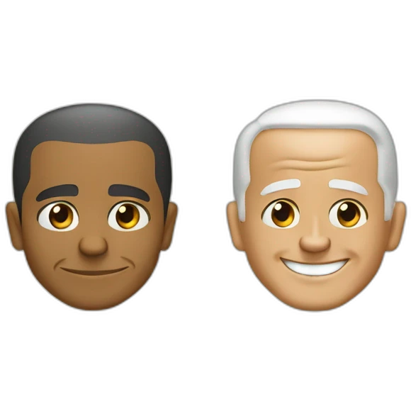 Barack Obama and Joe Biden emoji