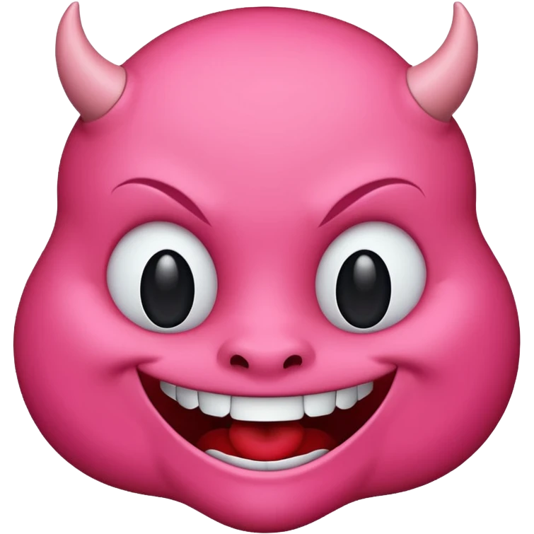 Devil emoji but pink 😈 emoji
