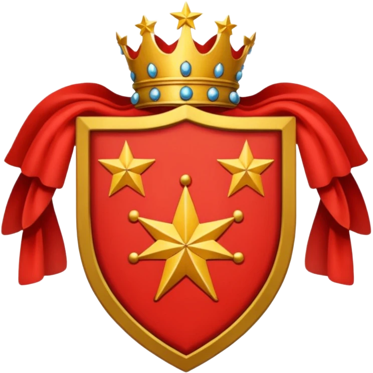 red 5 stars coat of arms emoji